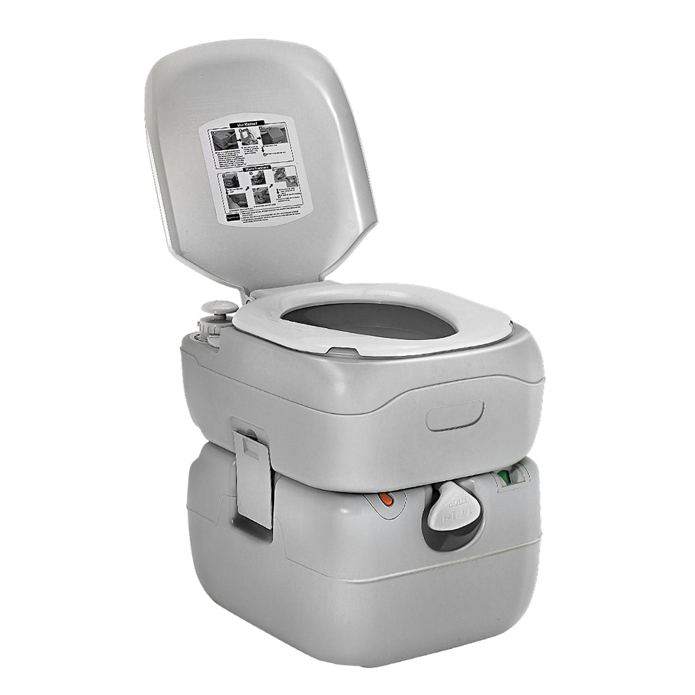 Camping Outdoor Portable Camp Toilet Grey - 22L