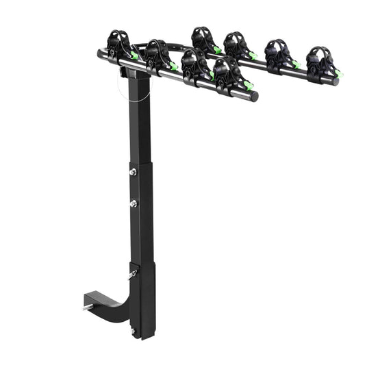 Bicycle Car Rear Carrier Hitch Mount Towbar Foldable Steel - Fits 4 Bikes