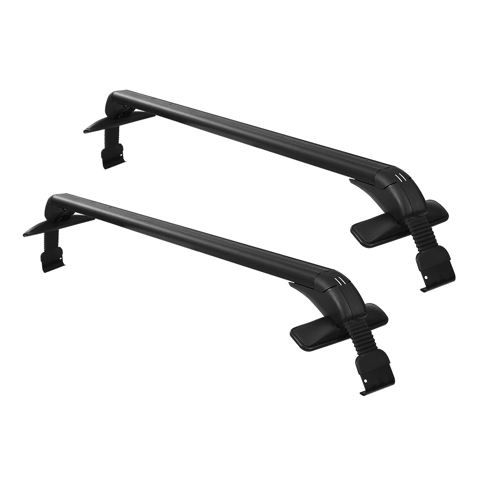 Universal Car Roof Rack Cross Bars Aluminium Carrier Silver - Up to 75kg