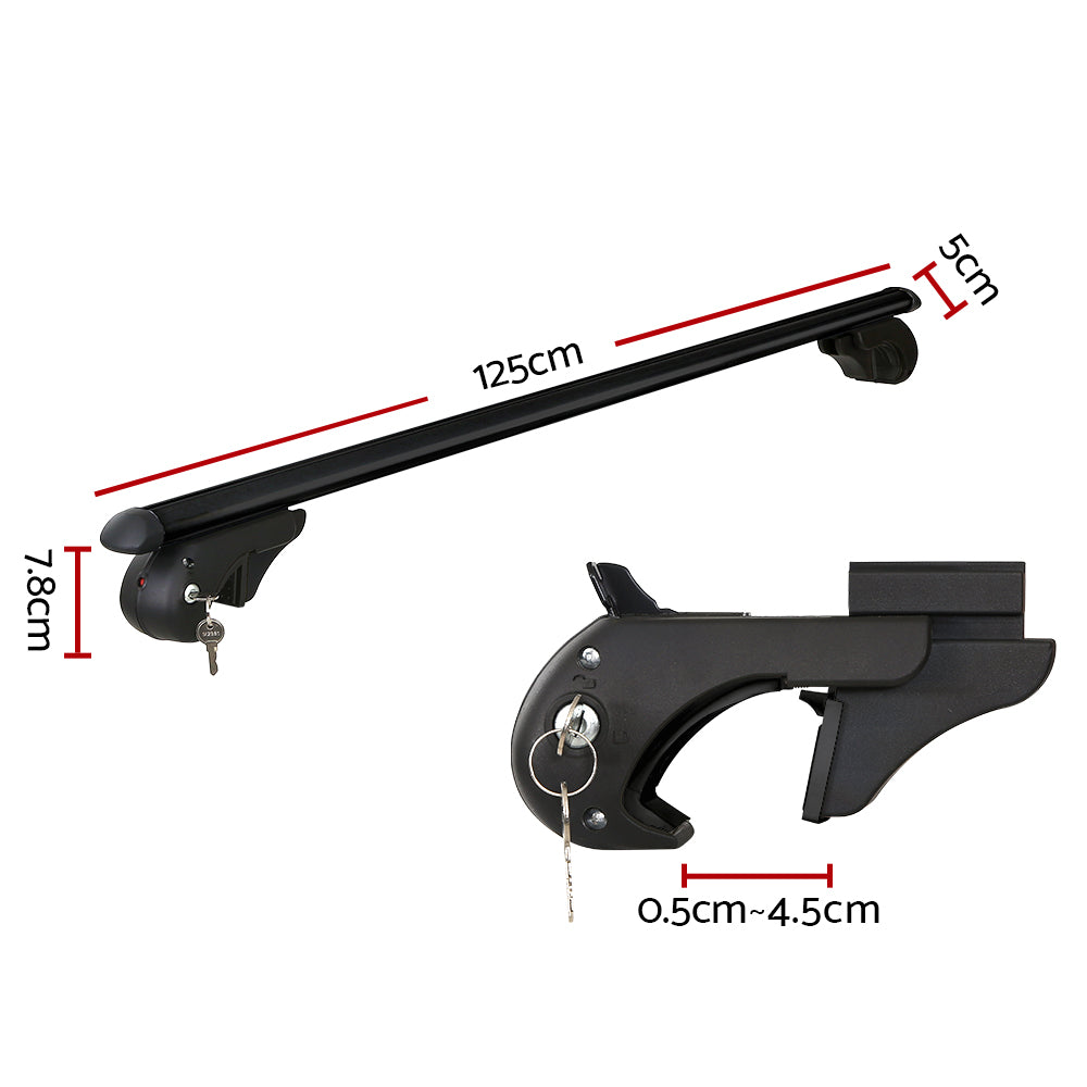 Universal Car Roof Rack Cross Bars Aluminium Carrier Silver - 1080mm