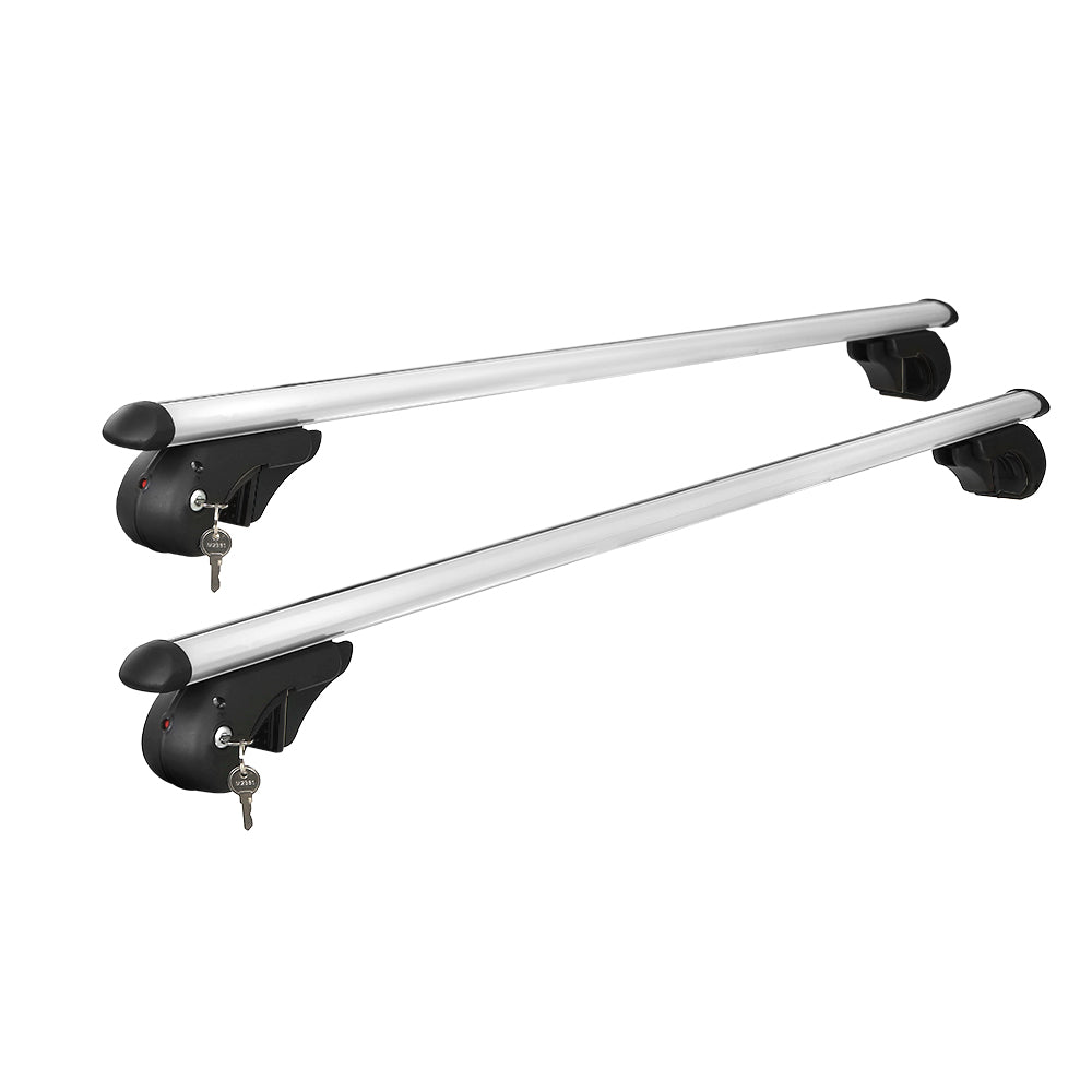 Universal Car Roof Rack Cross Bars Aluminium Carrier Silver - 108cm