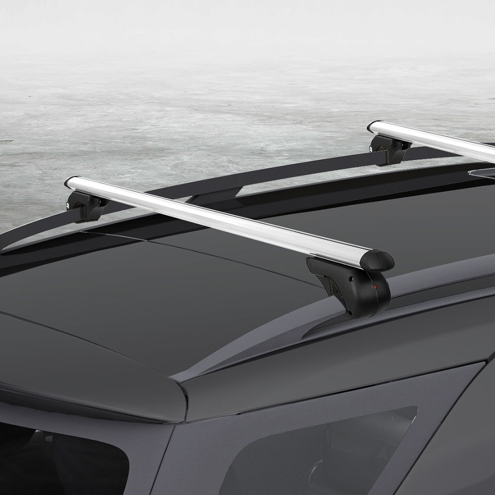 Universal Car Roof Rack Cross Bars Aluminium Carrier Silver - 108cm