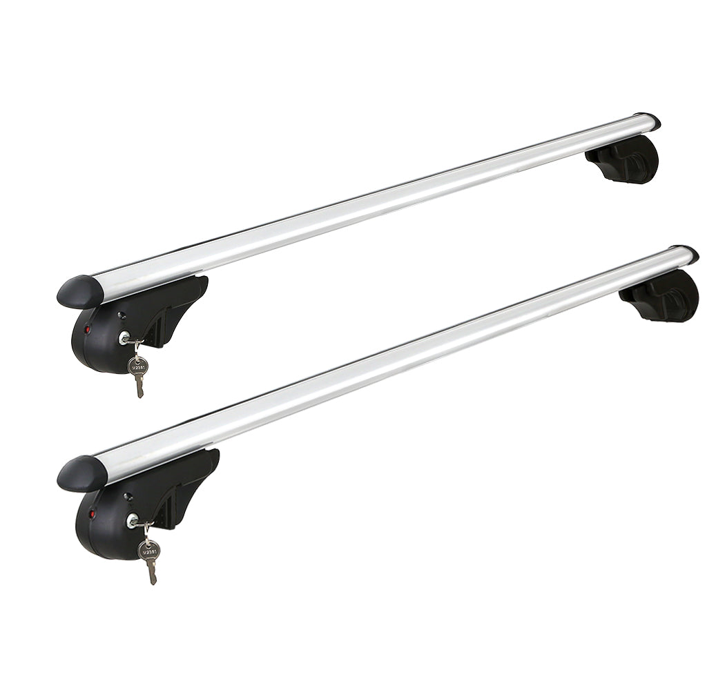 Universal Car Roof Rack Cross Bars Aluminium Carrier Silver - Up to 90kg