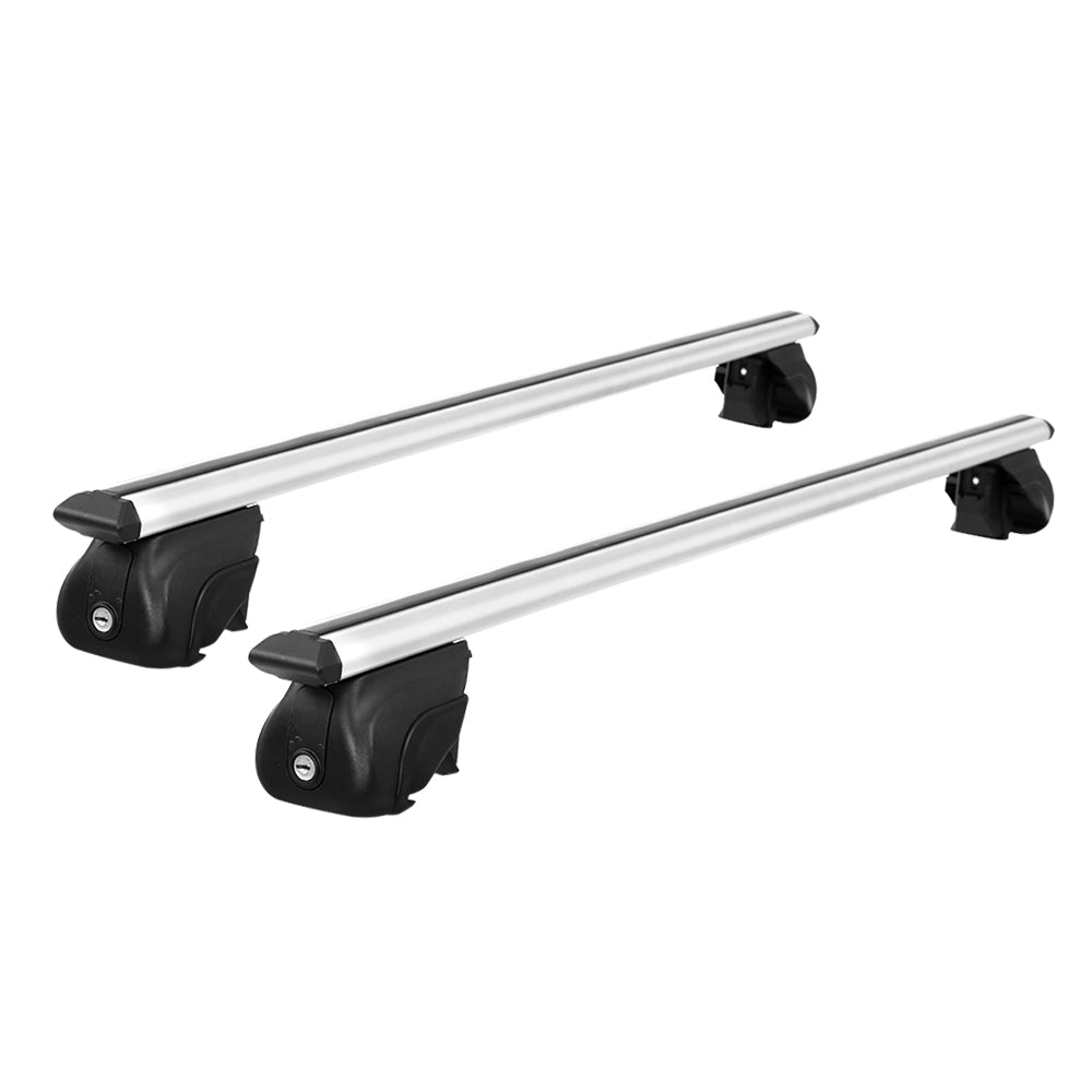 Universal Car Roof Rack Aluminium Cross Bars Silver - 111cm