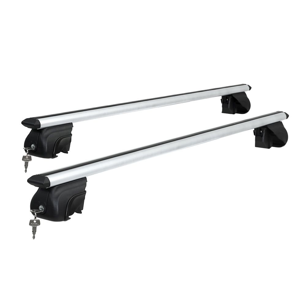 Universal Car Roof Rack Aluminium Cross Bars Silver - 126cm