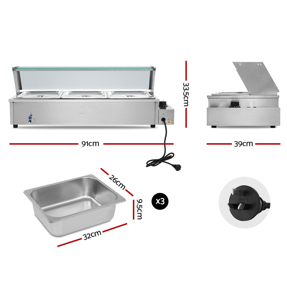 Stainless Steel Commercial Electric Food Warmer Buffet