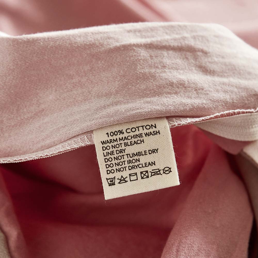 Washed Cotton Quilt Set Pink Brown Single/Double/Queen