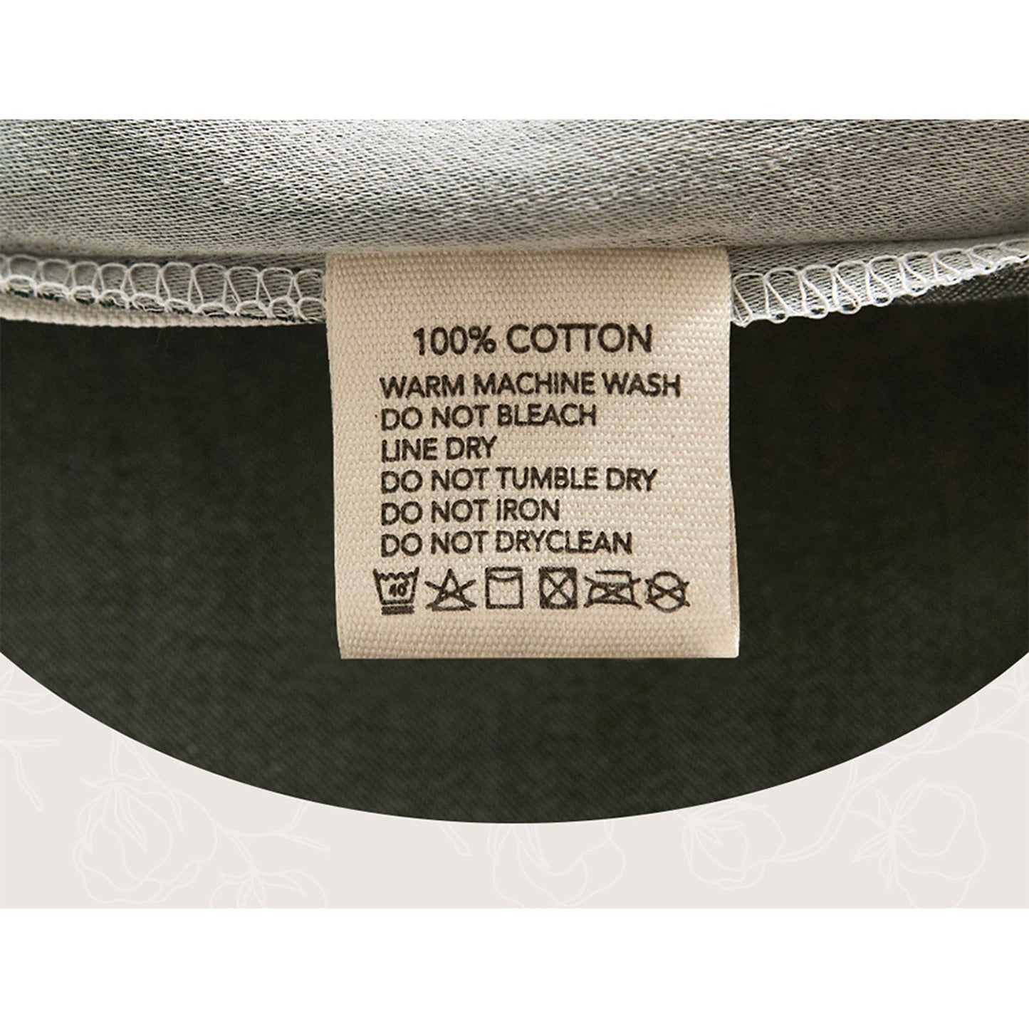 Double Size Cotton Sheet Set - Green and Beige