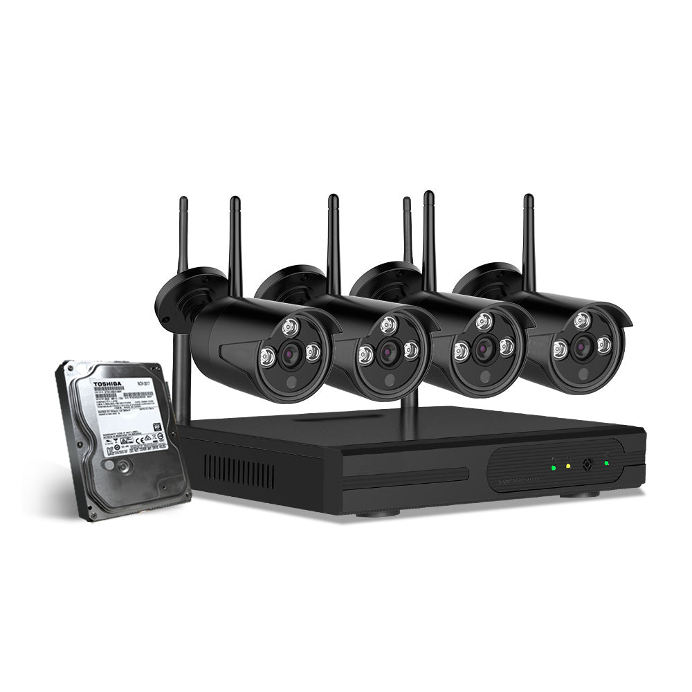 Outdoor 8CH CCTV Wifi Security Camera System Kit 1 TB - 4 Cameras