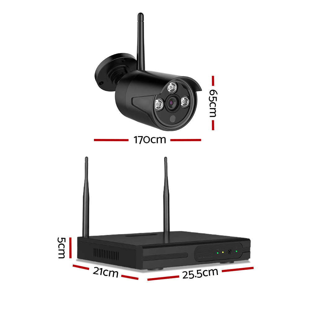 Outdoor 8CH CCTV Wifi Security Camera System Kit 1 TB - 4 Cameras