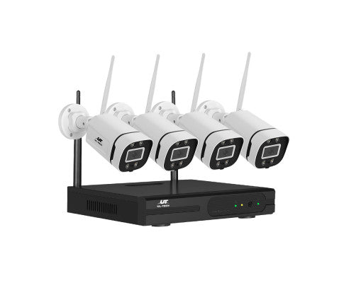 3MP Wireless CCTV Home Security System Outdoor IP Camera 8CH WiFi NVR