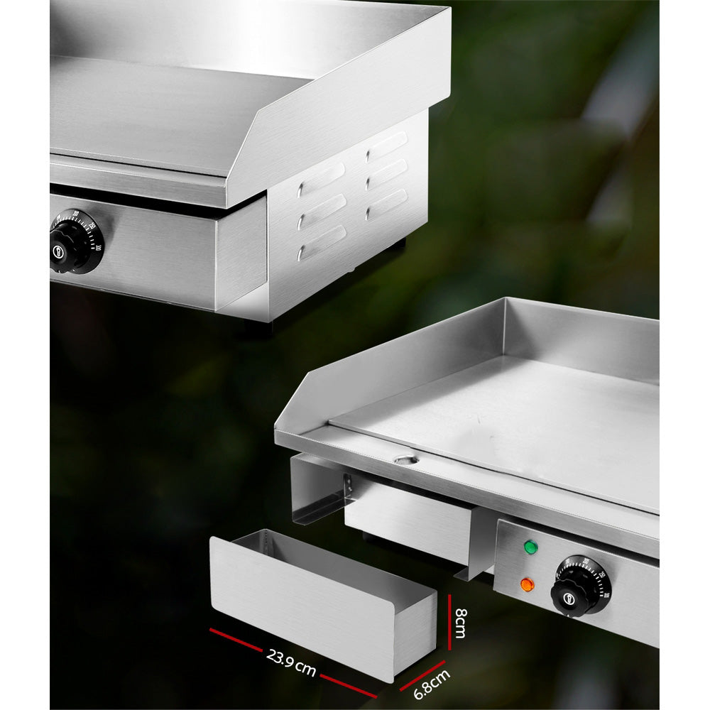 Stainless Steel Commercial Electric Griddle BBQ Grill Pan