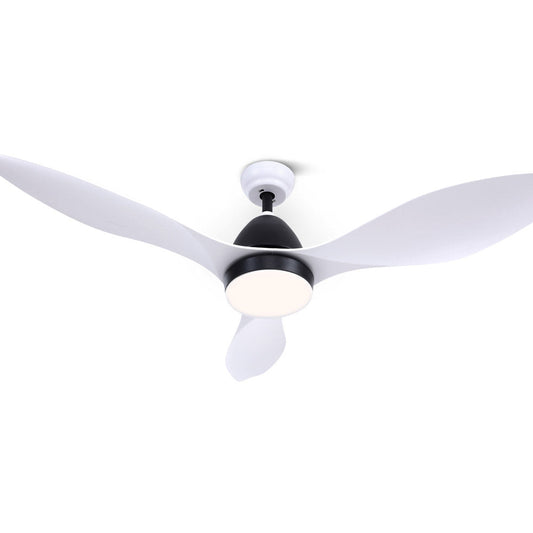 48" 3 Blade Remote LED Ceiling Fan - White