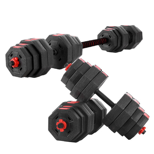 2 in 1 Dumbbell and Barbell Weight Set - 40KG