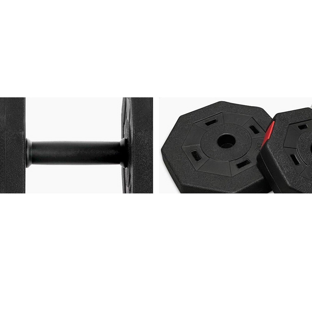 2 in 1 Dumbbell and Barbell Weight Set - 40KG