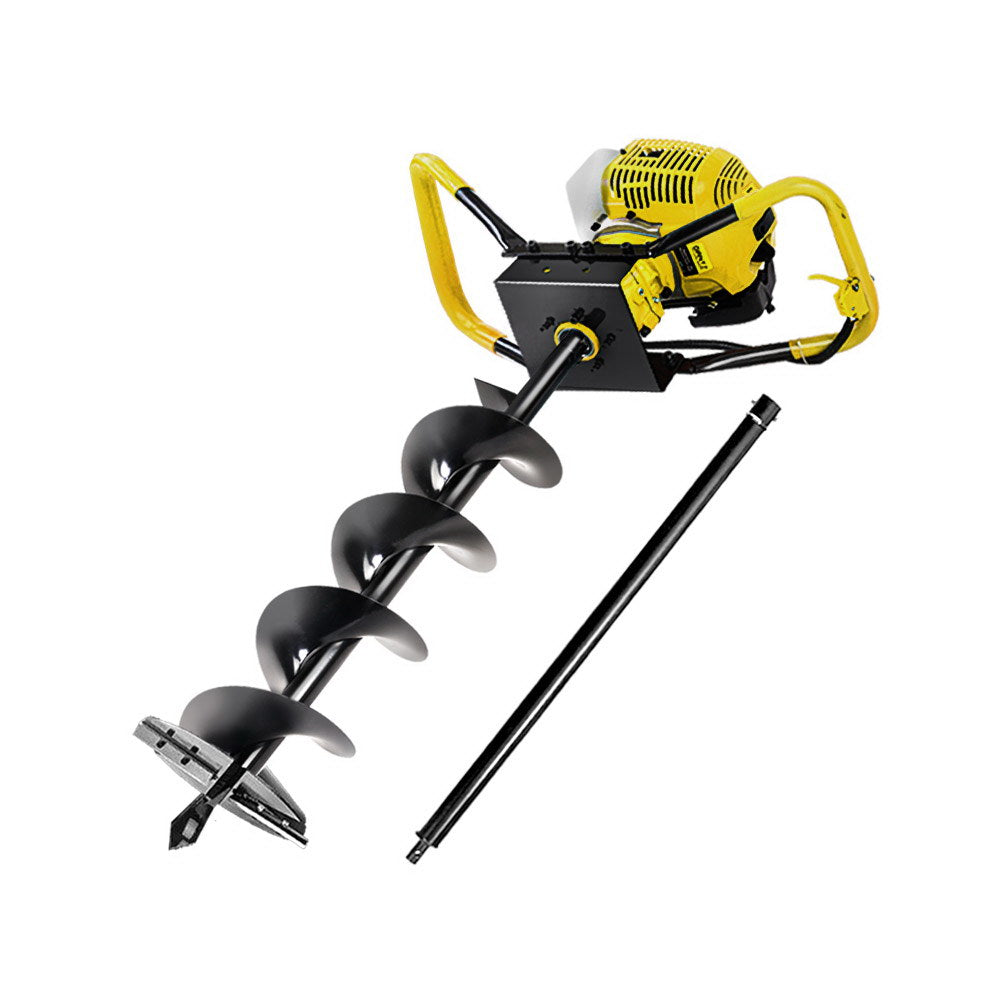 Petrol Post Hole Digger Fence Extension Auger Bits Drill - 80CC