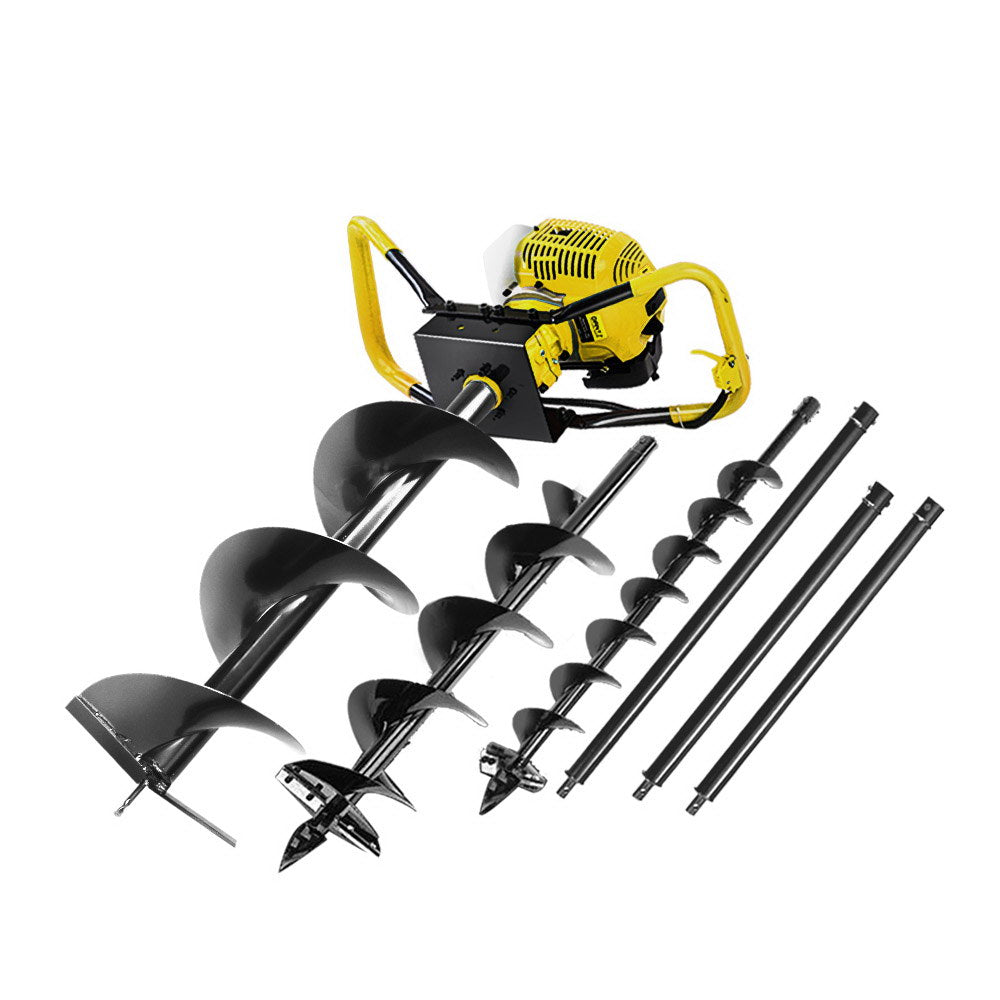 Petrol Post Fence Hole Digger Auger Bits Drill Extension - 80CC