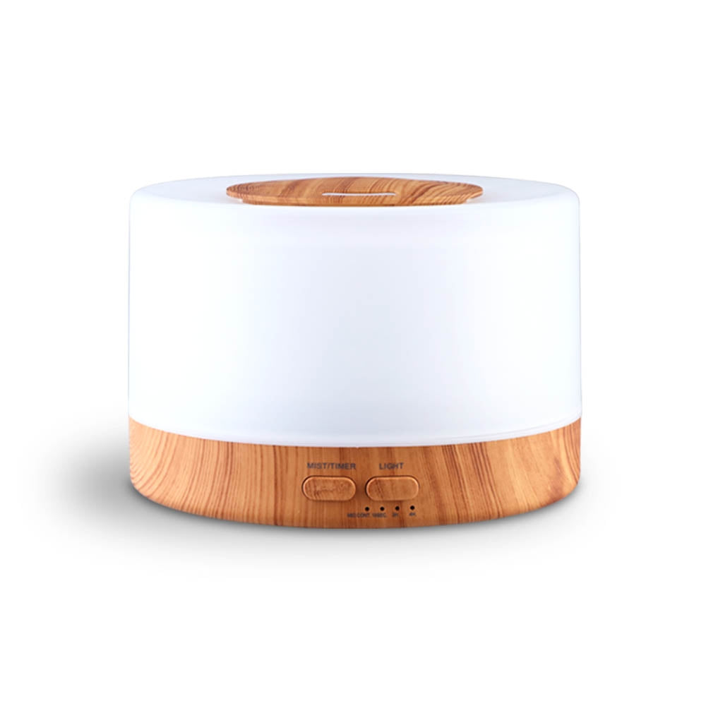 Aromatherapy Diffuser Humidifier Wood - 7 Colour LED