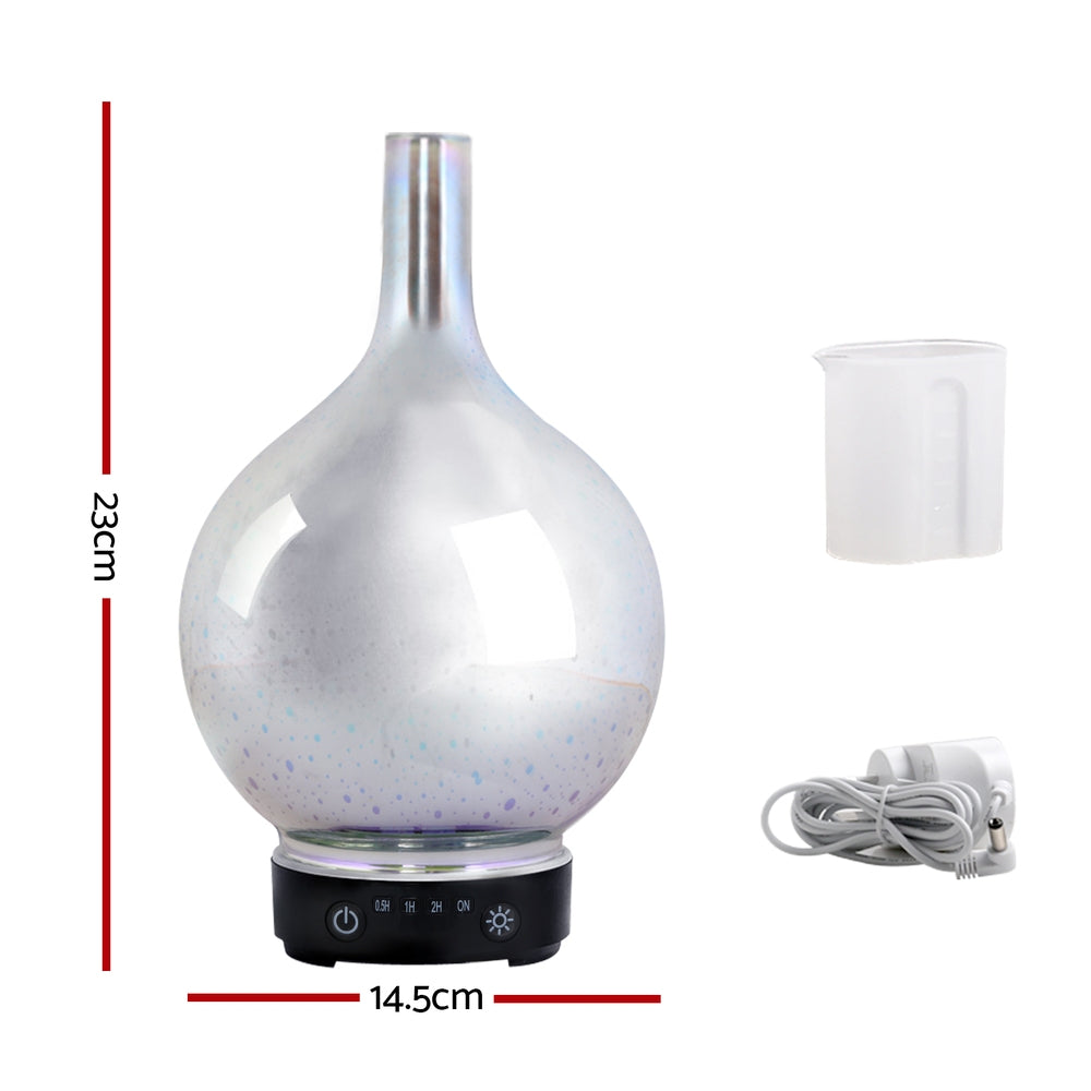 Aromatherapy Diffuser Humidifier Wood - 7 Colour LED