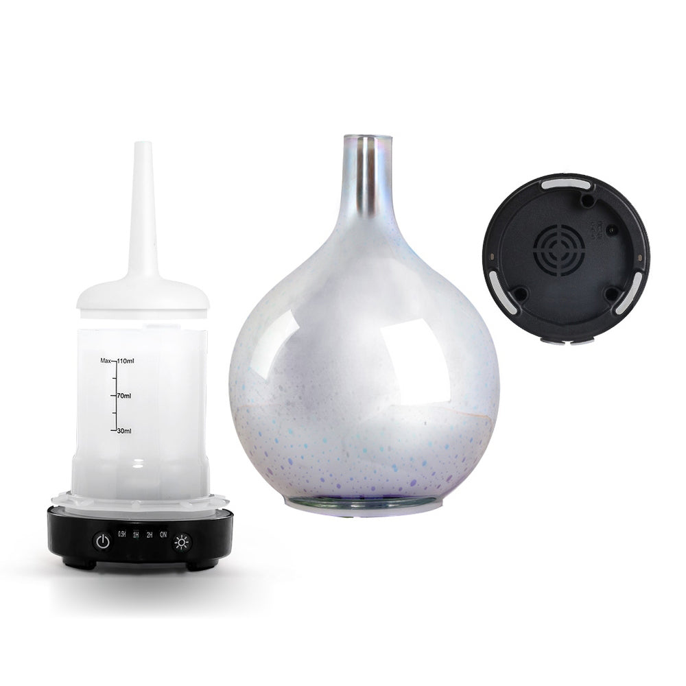 Aromatherapy Diffuser Humidifier Wood - 7 Colour LED
