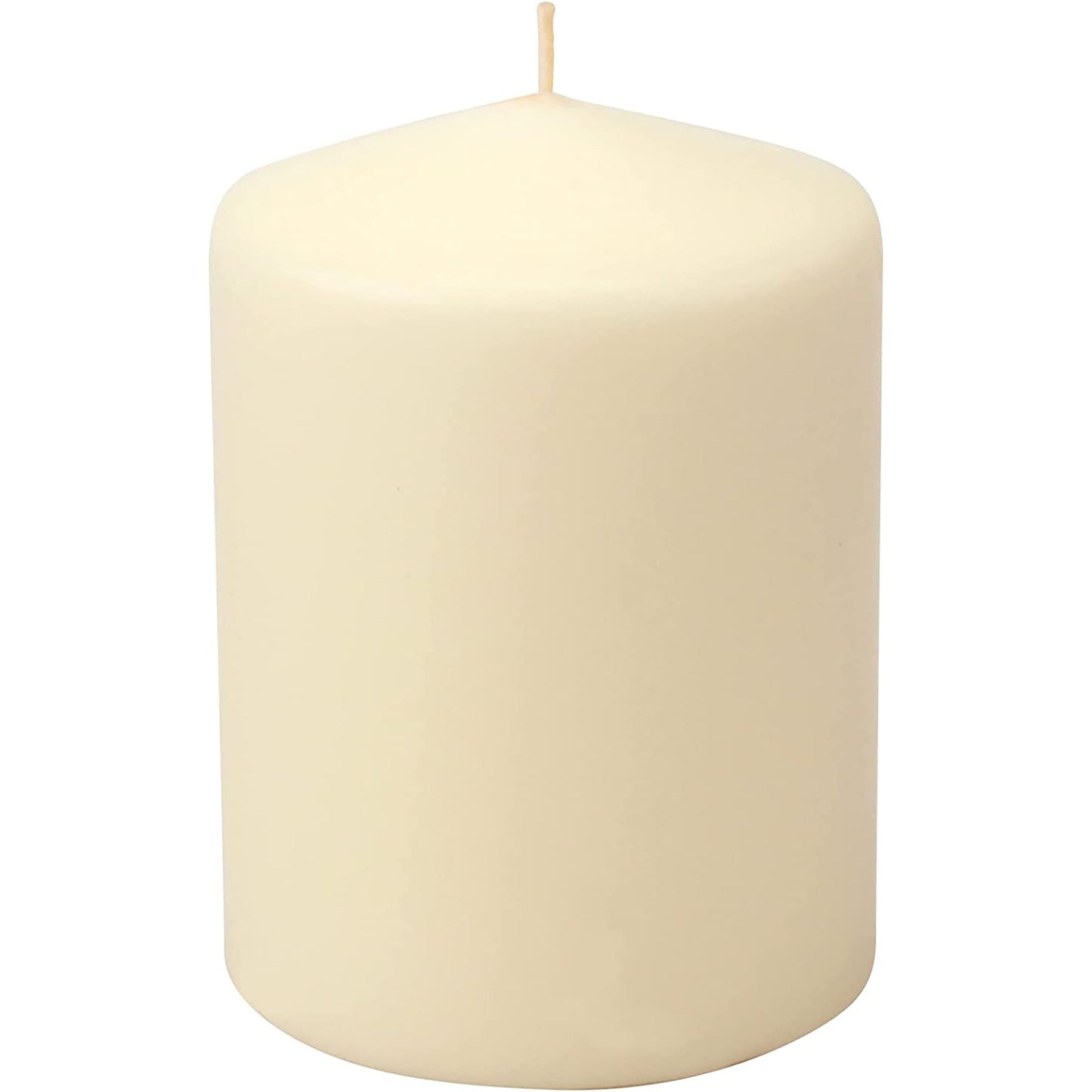 35 Hour Long Burning Unscented Smoke Free Pillar Candles 3x4 Inch - Ivory