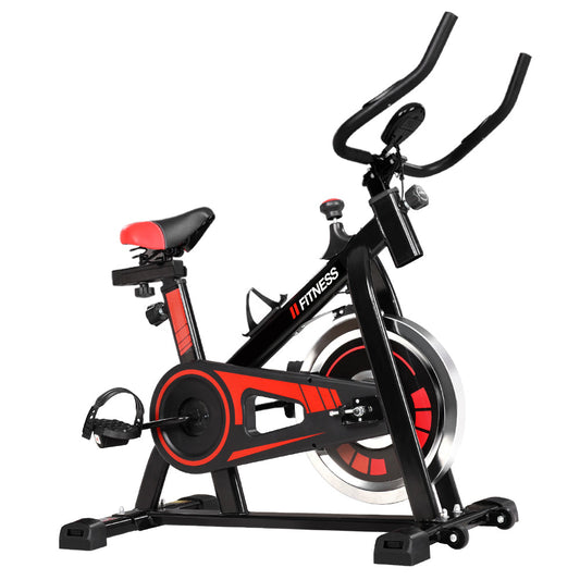 Spin Bike Exercise Bike Flywheel Fitness Workout Gym Holder - Max User Weight 120kg