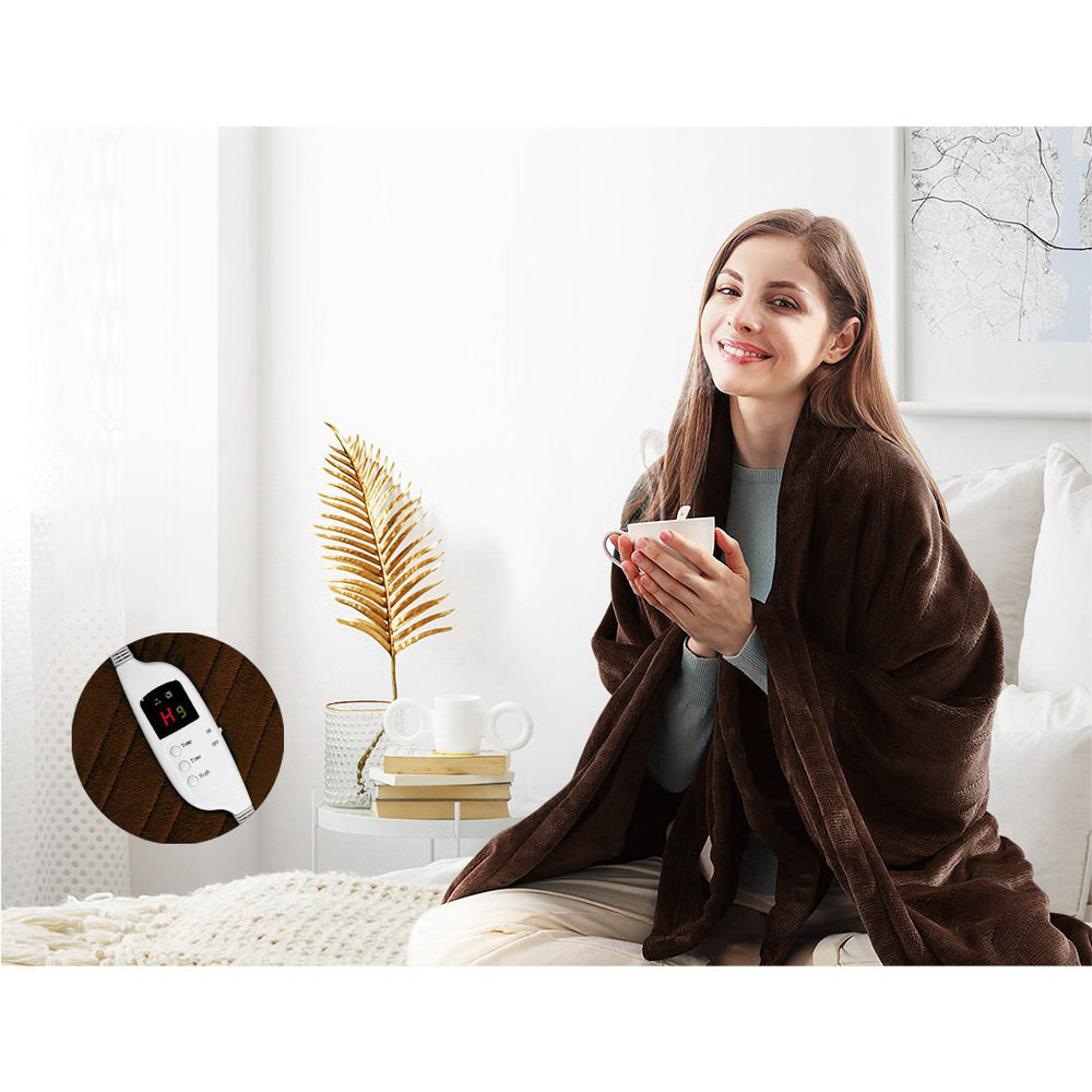 Electric Throw Blanket - Chocolate