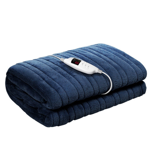 Electric Heated Throw Blanket - Navy