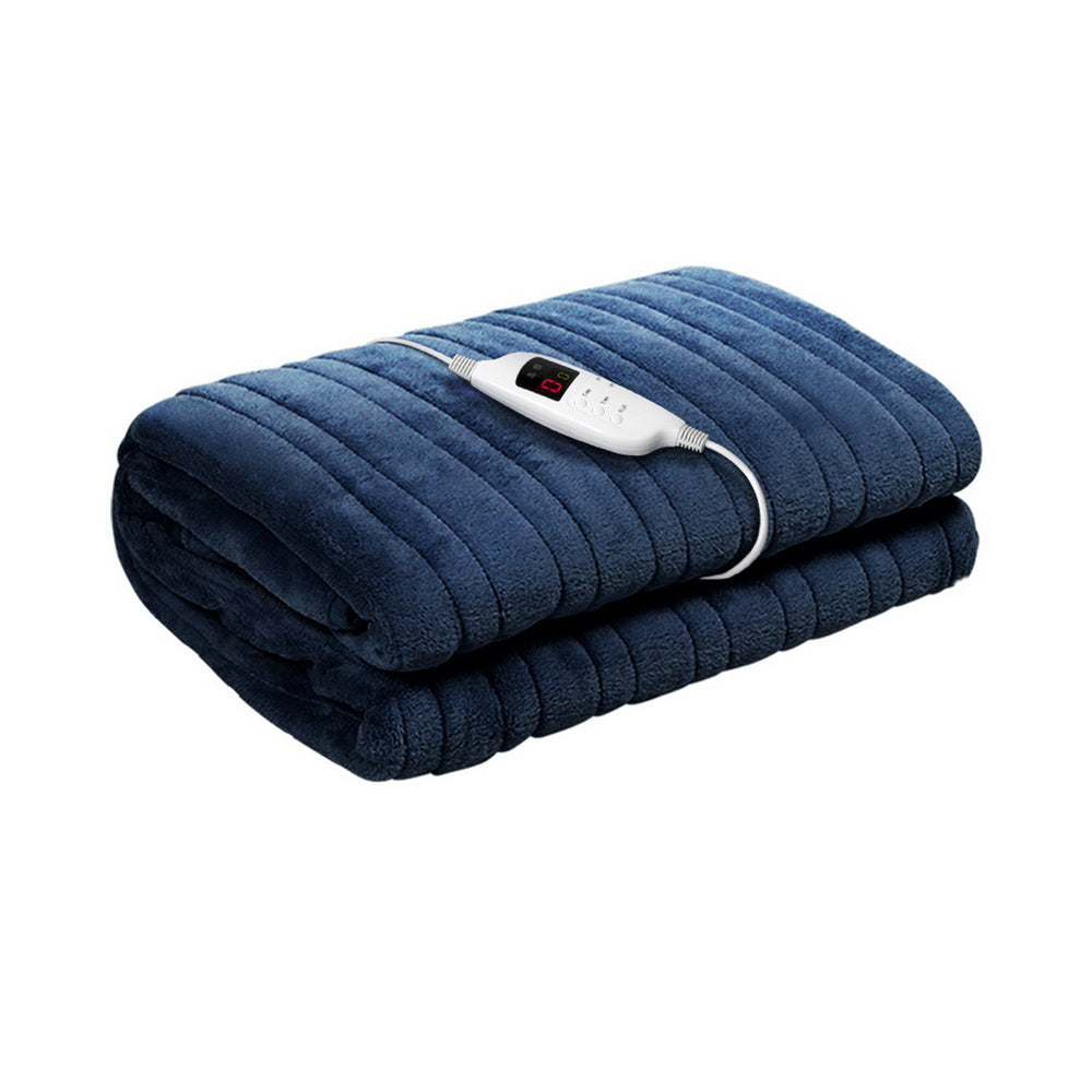 Electric Heated Throw Blanket - Navy