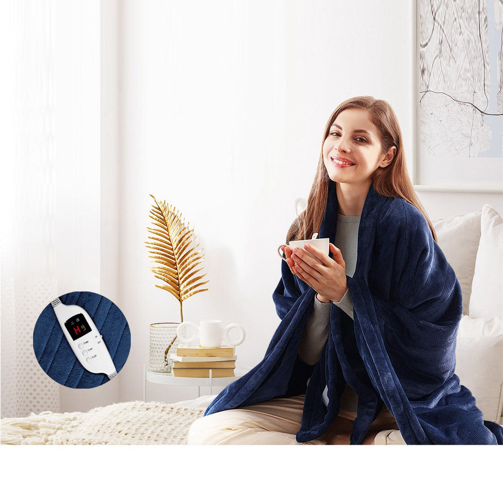 Electric Heated Throw Blanket - Navy