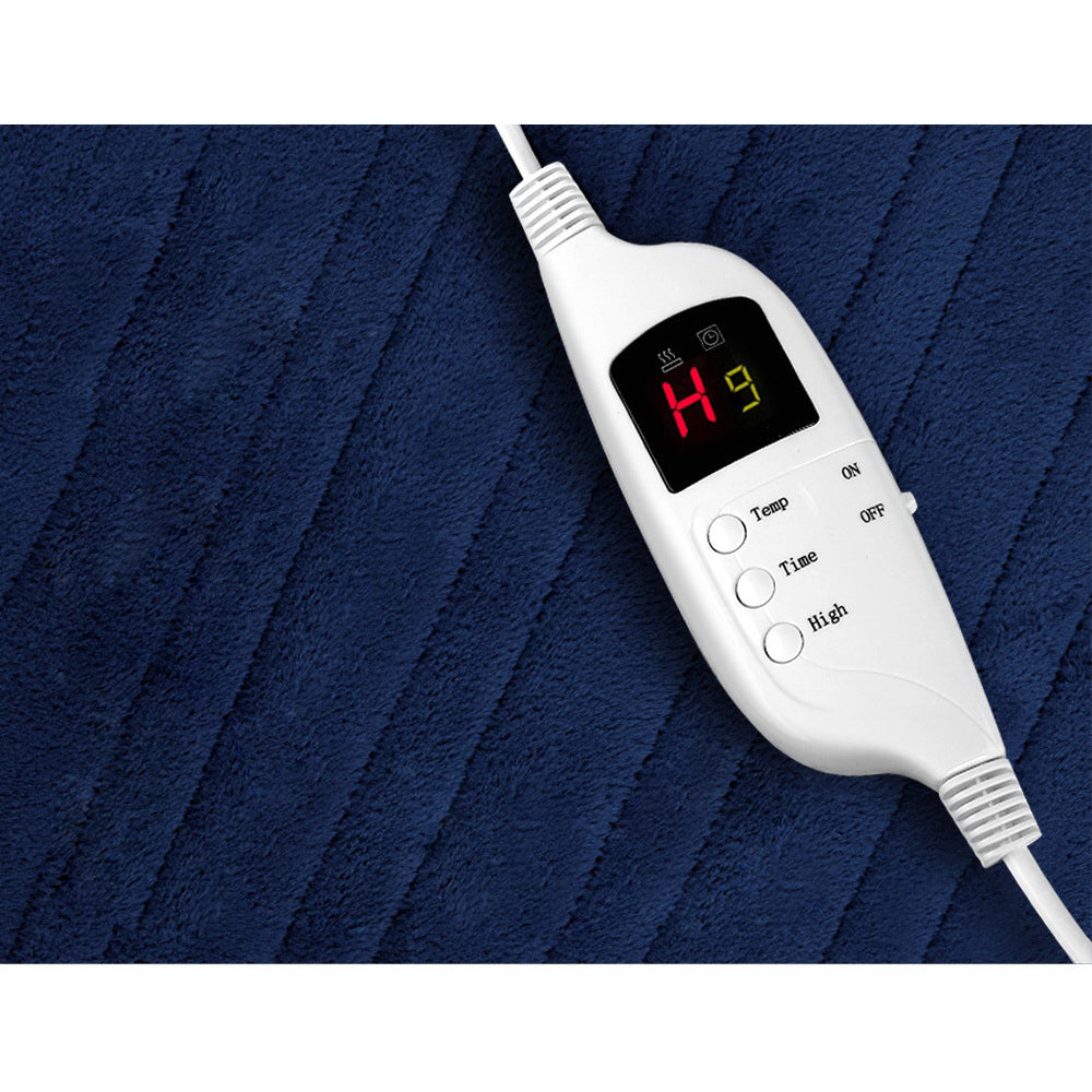 Electric Heated Throw Blanket - Navy