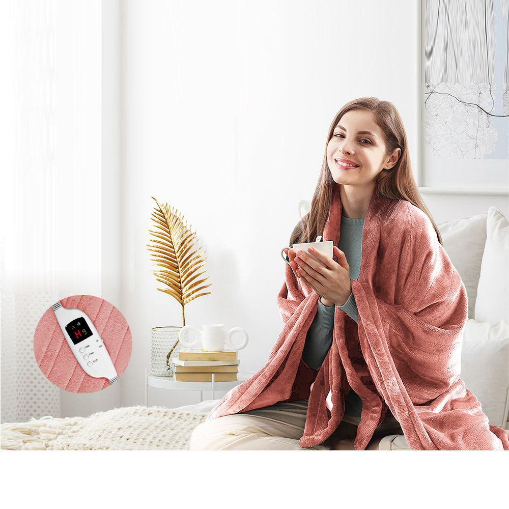 Electric Heated Snuggle Blanket - Pink