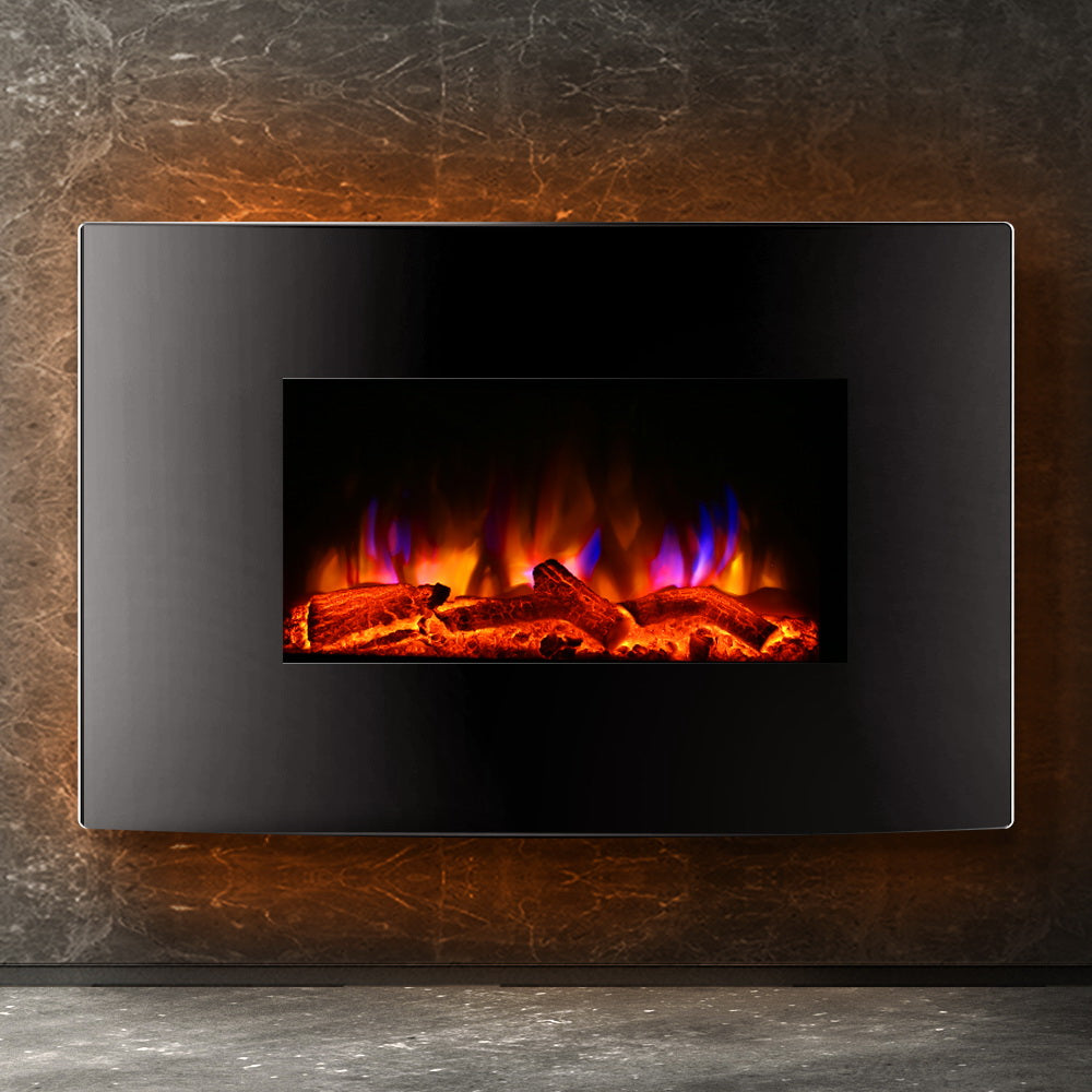 Wall Mounted Electric Fireplace Heater - 2000W