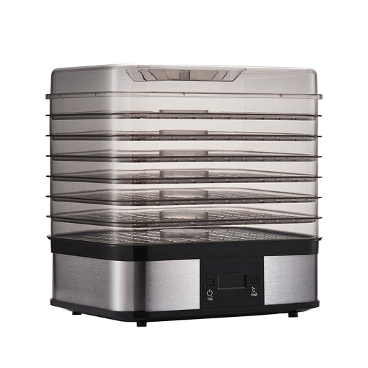 7 Tray Stainless Steel Food Dehydrator - Silver