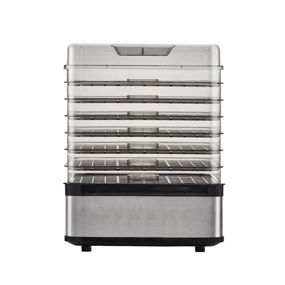 7 Tray Stainless Steel Food Dehydrator - Silver
