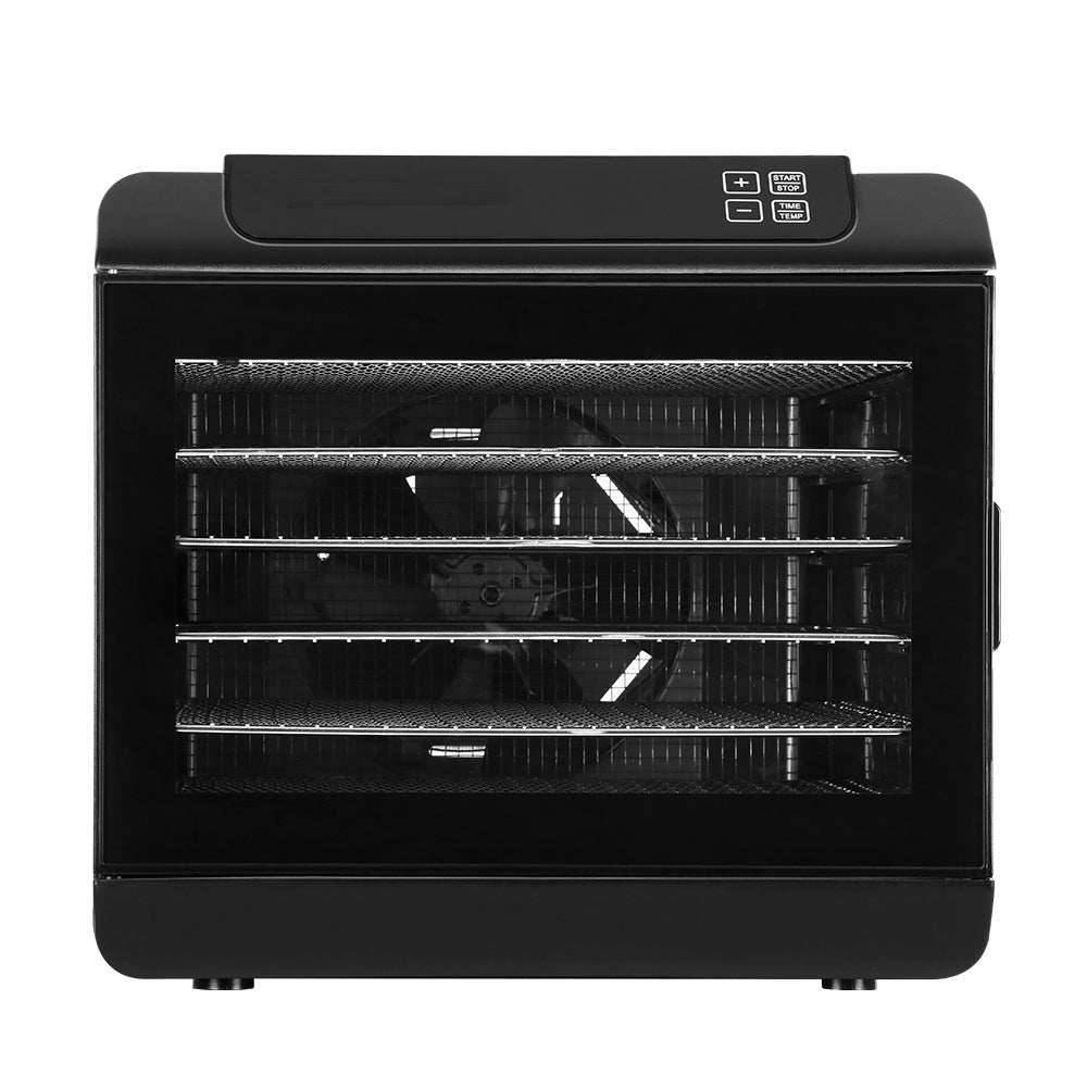 Commercial Food Dehydrator 6 Tray - Black