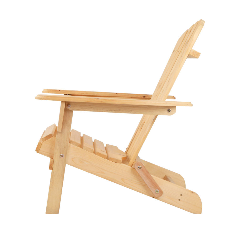 Outdoor Lounge Patio Sun Chair - Wood