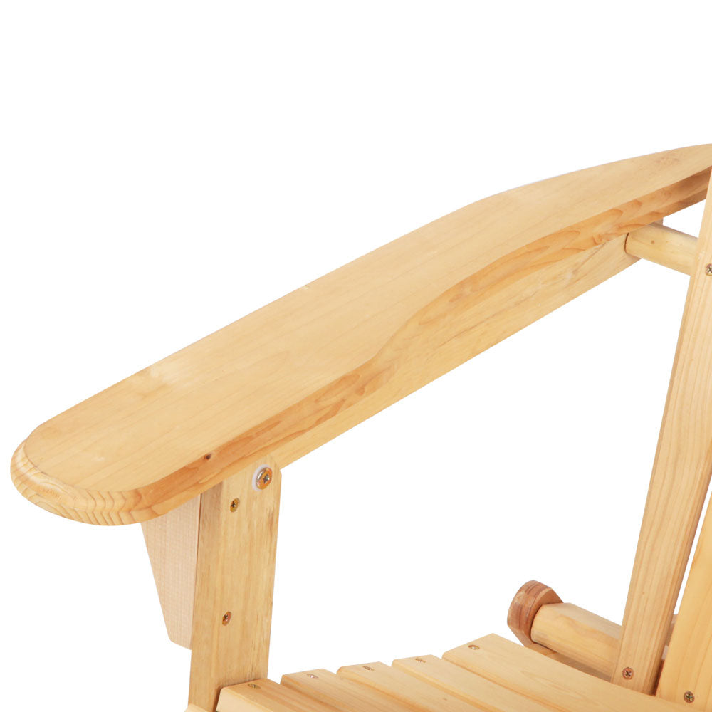 Outdoor Lounge Patio Sun Chair - Wood