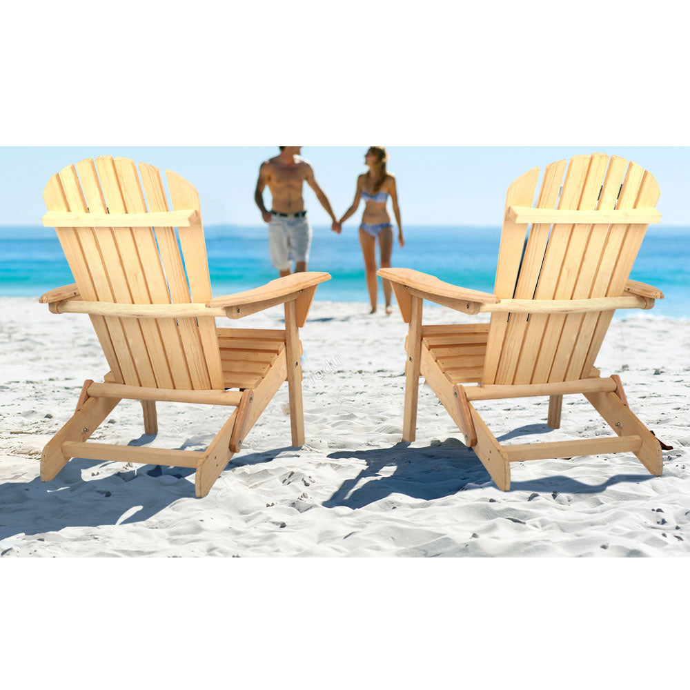 Outdoor Lounge Patio Sun Chair - Wood