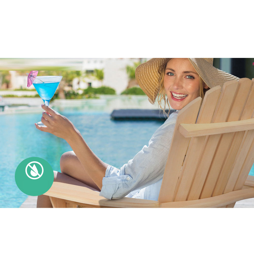 Outdoor Garden and Beach Reclining Sun Chair - 150KG Capacity