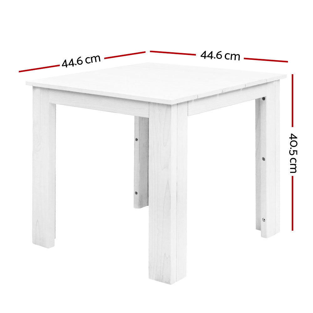Outdoor Side Table - White