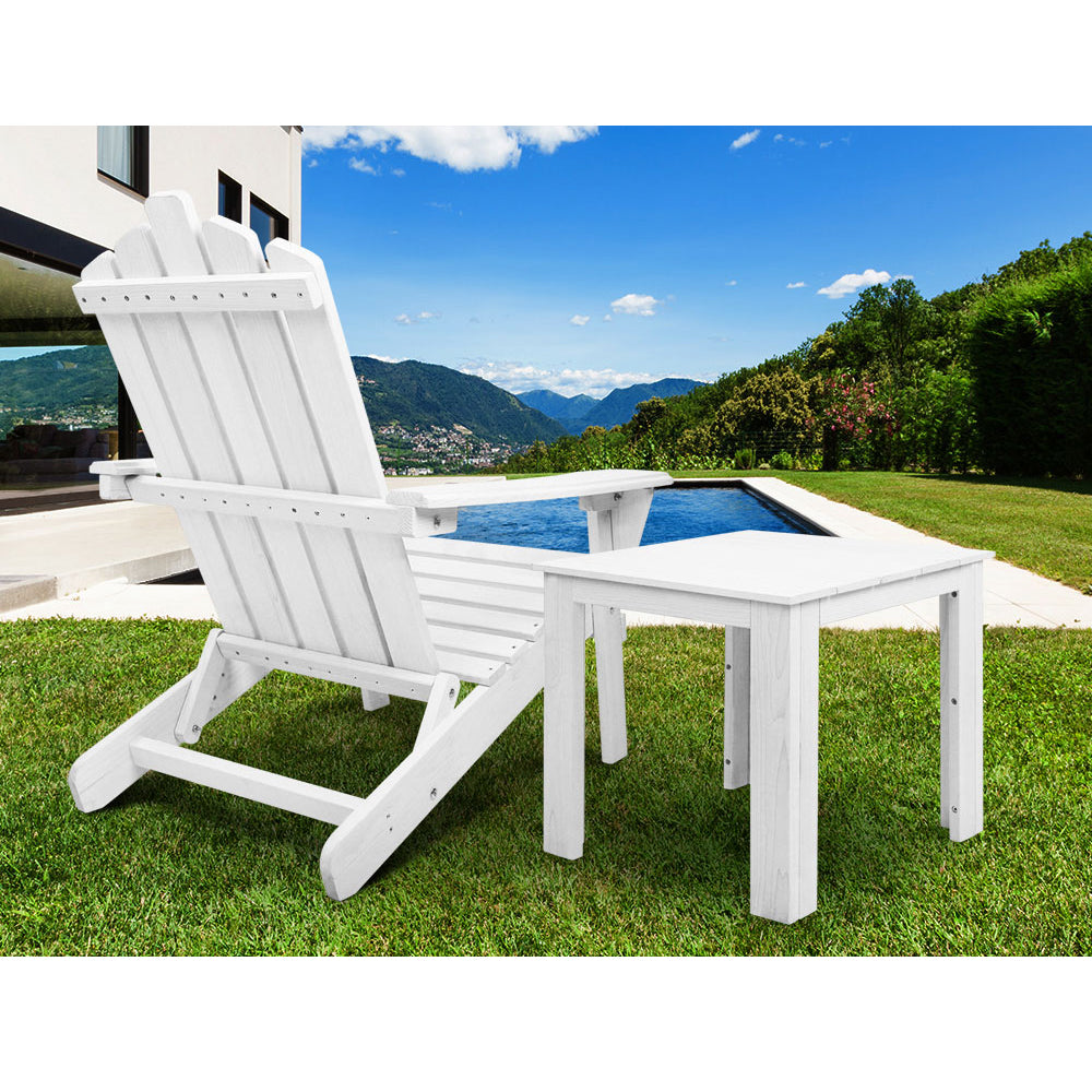 Outdoor Side Table - White