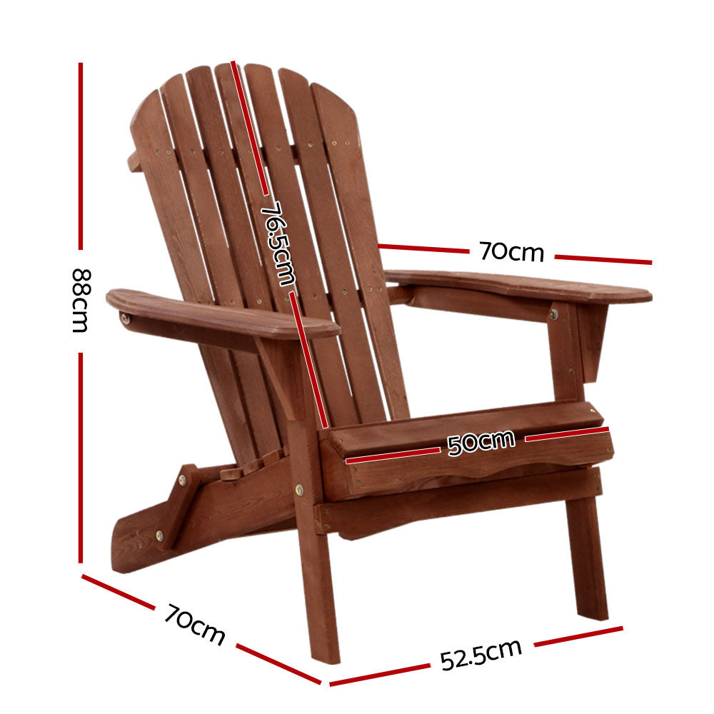 Outdoor Garden Patio Lounge Chair - Brown