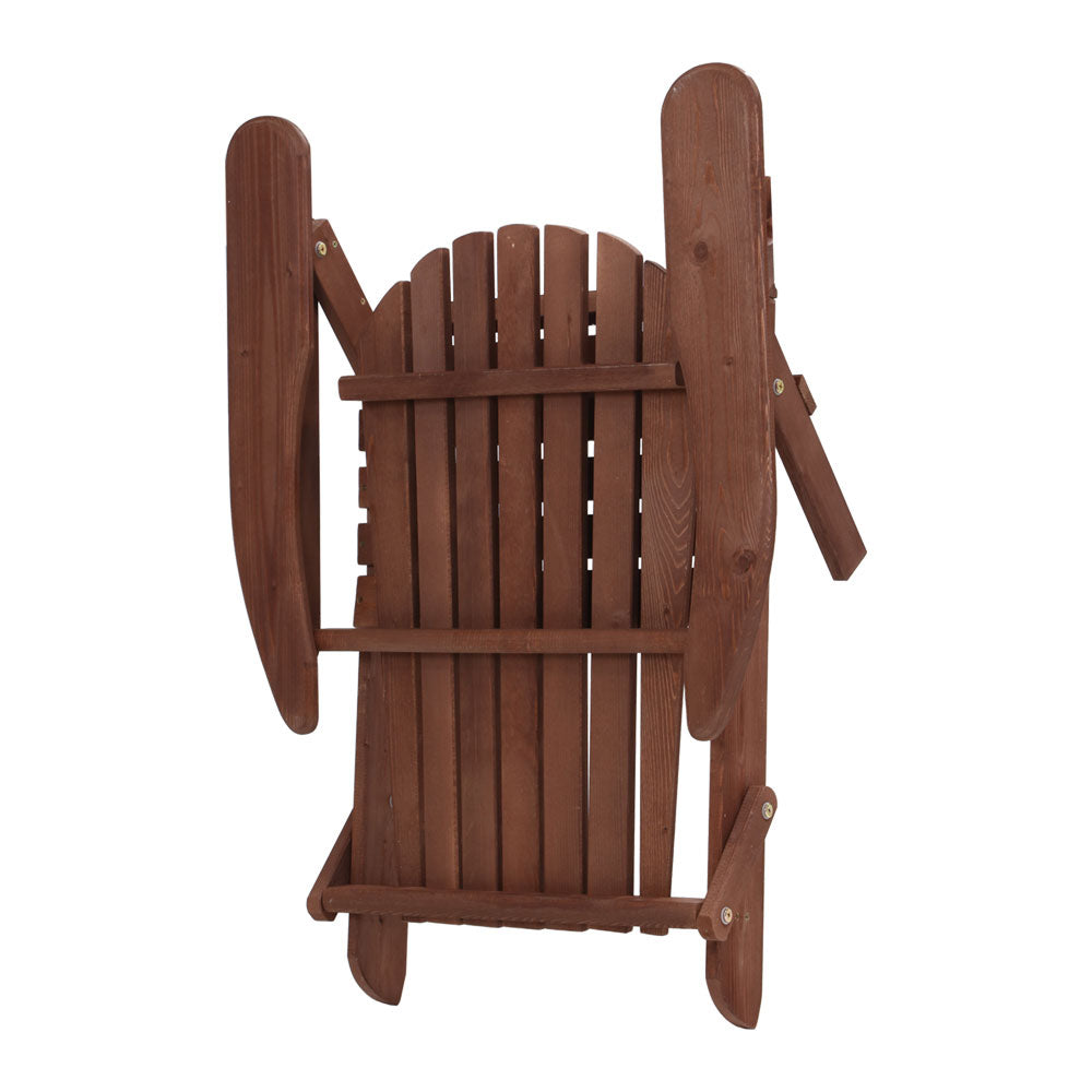 Outdoor Garden Patio Lounge Chair - Brown