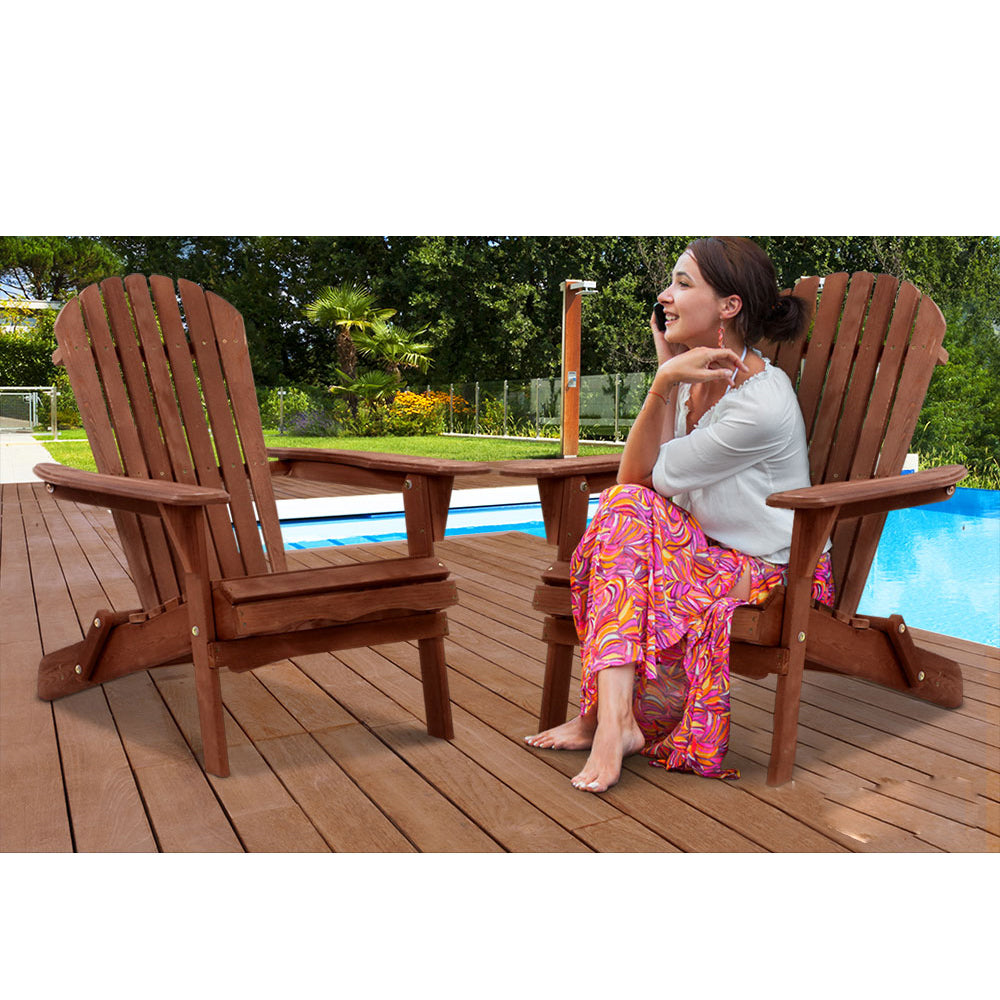 Outdoor Garden Patio Lounge Chair - Brown