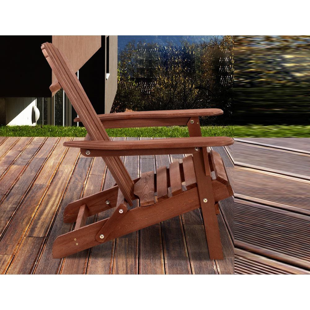 Outdoor Garden Patio Lounge Chair - Brown