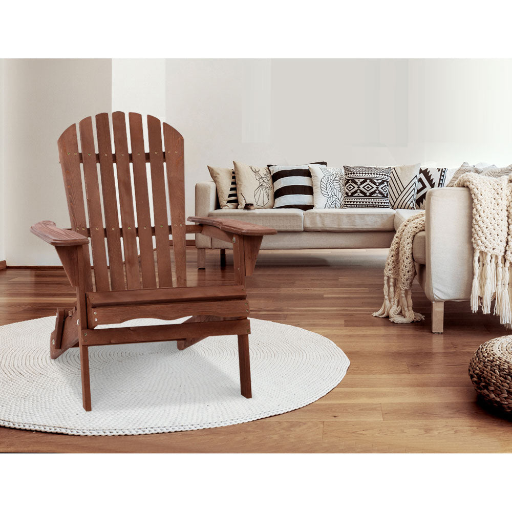 Outdoor Garden Patio Lounge Chair - Brown