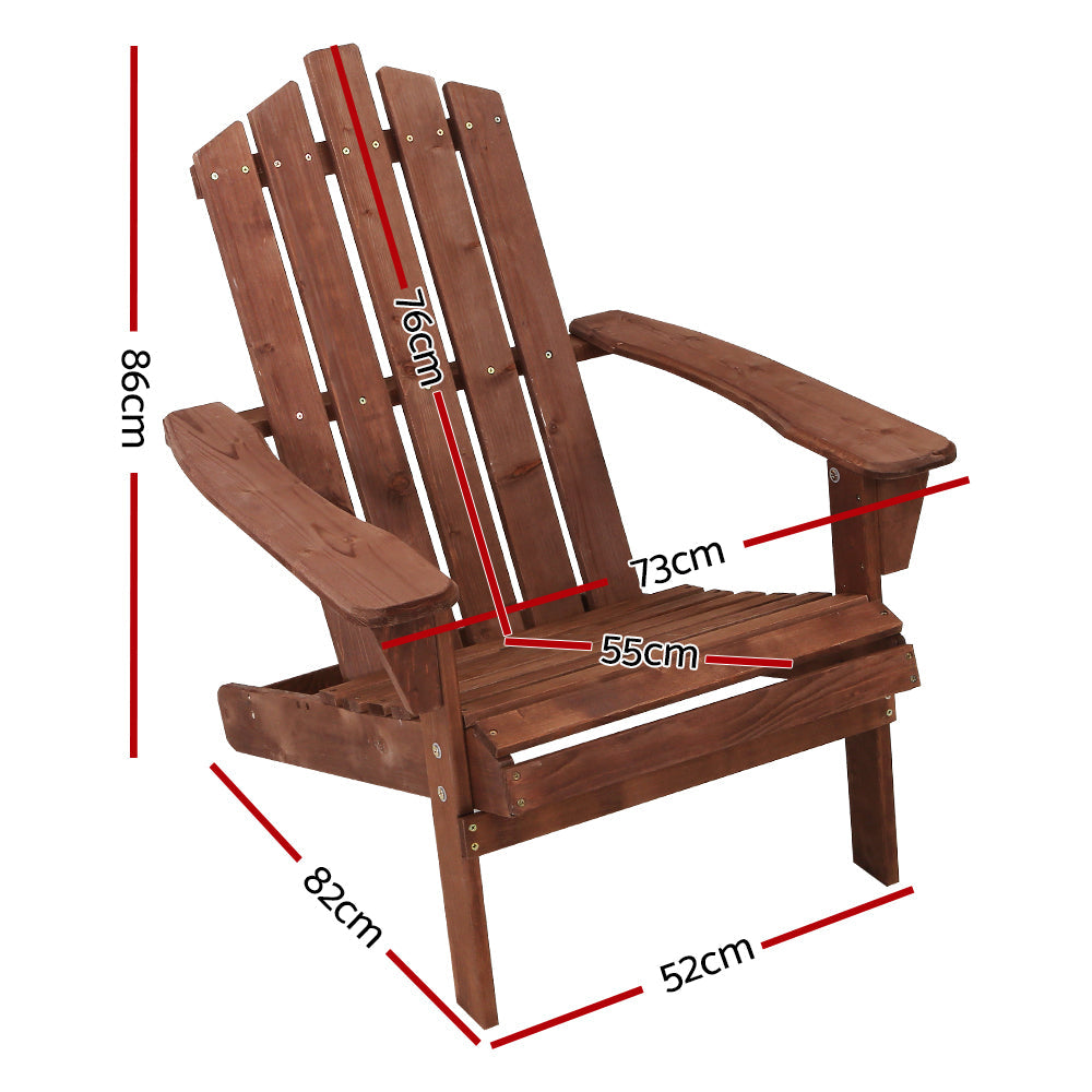 Outdoor Lounge Patio Sun Chair - Brown