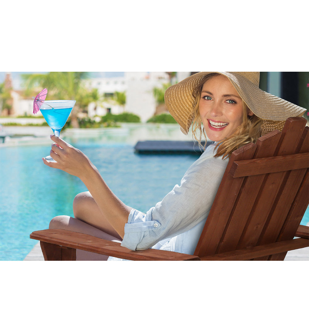 Outdoor Lounge Patio Sun Chair - Brown