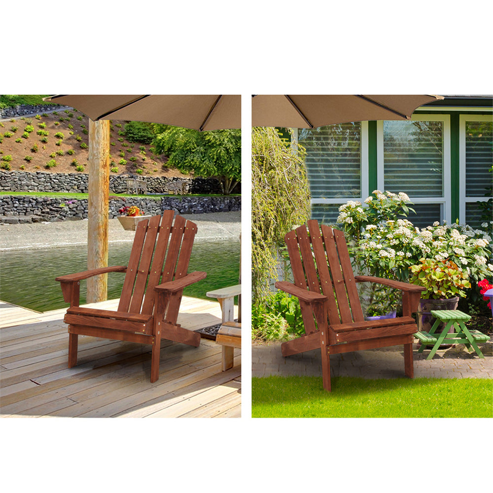 Outdoor Lounge Patio Sun Chair - Brown